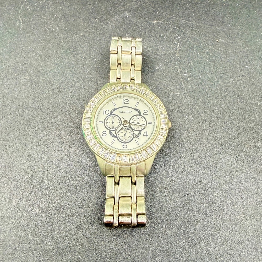 Valletta Women's Gold Tone Watch FMDC1517A FMD Crystal Bezel Japan Movement